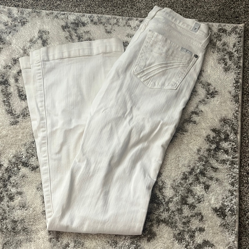 7 for all mankind dojo white jeans